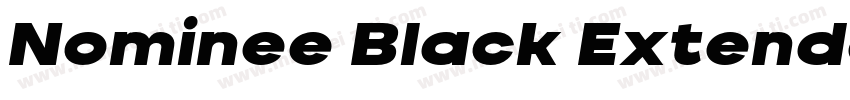 Nominee Black Extended Italic字体转换